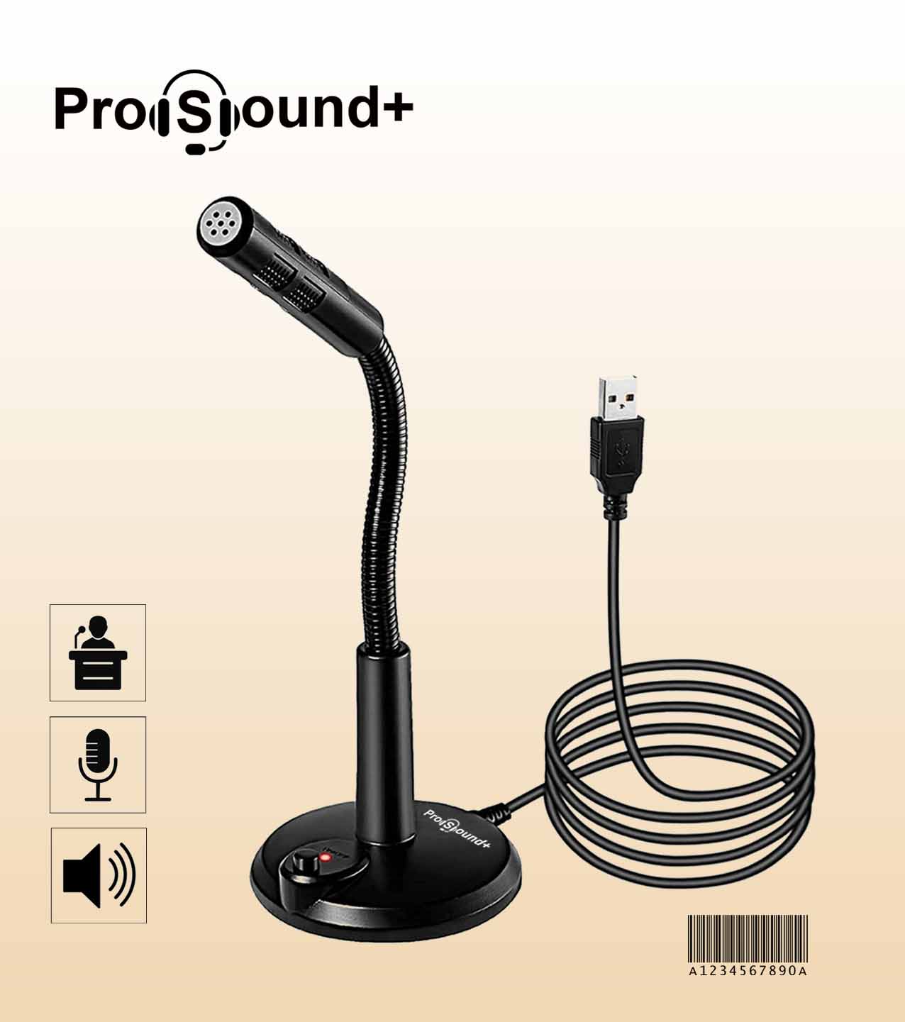 ProSound+ Branded USB Microphone